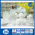 Último Producto Chino Royal nuevo hueso de cerámica de cerámica platos 141PCS Set con borde de oro